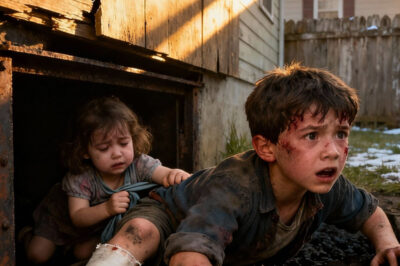 “Salió arrastrándose de un sótano olvidado con la pierna rota, arrastrando a su hermanita moribunda hacia el único rayo de luz que quedaba. Su huida no fue solo supervivencia: fue un grito silencioso que el mundo necesitaba escuchar.”