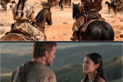 Doscientos guerreros apaches rodearon la cabaña — pero la hija del jefe solo miraba al vaquero.