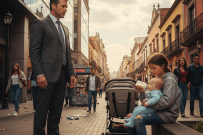 MILLONARIO DESCUBRE A NIÑA DE LA CALLE ALIMENTANDO A SU HIJO… Y TOMA UNA ACTITUD INESPERADA