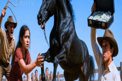 TA- ¡DIEZ MILLONES SI MONTAS MI CABALLO SALVAJE! DIJO EL JEFE A LA NIÑA HUÉRFANA…