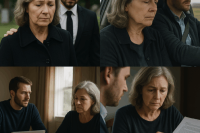 Tras el funeral de mi marido, mi hijo me llevó en coche por una carretera apartada y me dijo: «Aquí es donde te bajas». Nunca imaginé lo que sucedería después…