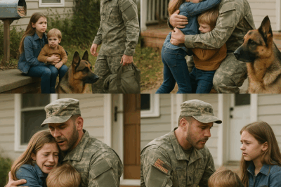 Un soldado regresó a casa: lo que encontró a su pequeña hija haciendo a solas con su hermanito le rompió el corazón.
