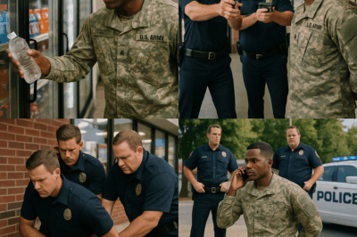 En esta historia, la policía esposa a un hombre negro que aún vestía su uniforme militar; una llamada telefónica pone patas arriba toda la comisaría.