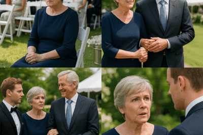 Estaba sentada sola en la boda de mi hijo mientras todos me ignoraban; entonces un desconocido me tomó la mano y susurró siete palabras que lo cambiaron todo.