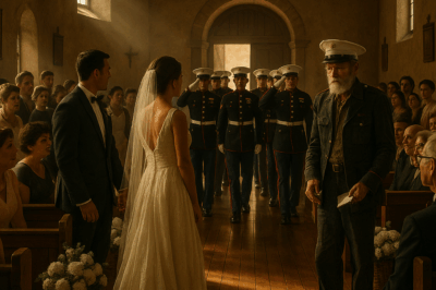 Durante seis años, un joven panadero dejó cada mañana un plato caliente a un hombre sin hogar que siempre se sentaba en la misma esquina… y nunca se atrevió a preguntarle cómo se llamaba.  El día de su boda, cuando vio entrar a 12 marines de gala al salón, el murmullo de los invitados se convirtió en silencio… y luego en respetuosos saludos.