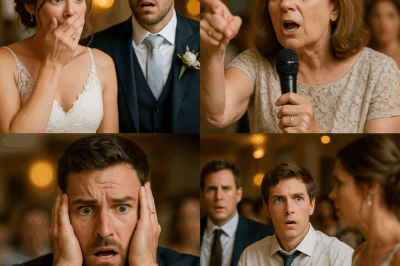 En mi boda, mi suegra se puso de pie y anunció: “¡El bebé que lleva dentro no es de mi hijo!”. Pero lo que sucedió después dejó a todos sin palabras.