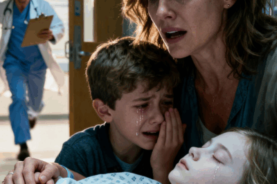 Durante una barbacoa familiar, mi niña se cayó de los juegos y fue llevada de urgencia al hospital en coma. Estaba sosteniendo su mano cuando mi hijo se acercó y susurró: “Mamá… sé lo que pasó realmente”. Mi corazón se detuvo. “¿Qué viste?”, le pregunté. Abrió la boca para hablar, pero antes de que saliera una sola palabra, la puerta del hospital se abrió de golpe…