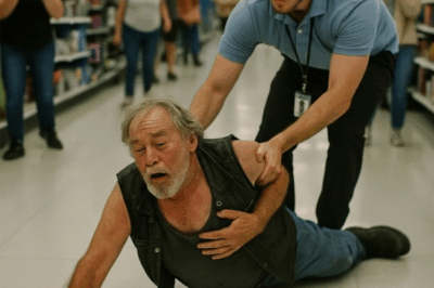 Viejo motorista se desmaya en una tienda y el gerente lo echa mientras se muere