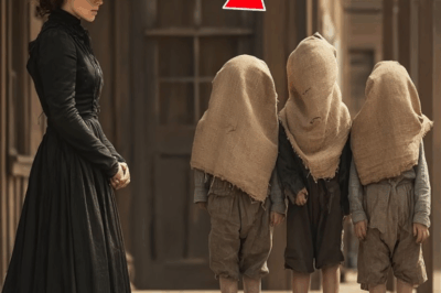 TA  Una viuda solitaria compró 3 huérfanos con sacos en la cabeza y se los llevó cuando uno de ellos…