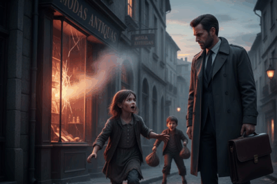 NO ENTRE! LA TIENDA EXPLOTARÁ! la niña mendiga advirtió al millonario y cambió su vida para siempre