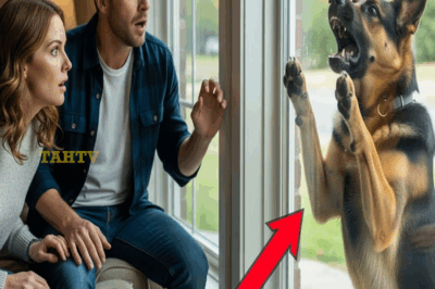 Tras la desaparición de su hijo, un extraño pastor alemán toca la ventana a diario y los sorprende.