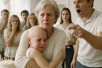 Durante una fiesta familiar, descubrí que mi nieta tenía la cabeza rapada. Mi nuera se lo tomó a broma: «Venga ya, es solo por diversión». Me llevé a mi nieta a casa. Mi hijo me acusó de exagerar, hasta que a la mañana siguiente me suplicó: «Por favor… deja que mi mujer te explique».