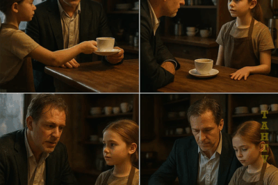 Millonario entra a un café y una niña pobre lo atiende — sus palabras lo dejan sin aliento.