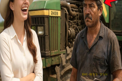 “Feo y oliendo a grasa”, se rió la millonaria del campo… y el mecánico reparó el tractor imposible…