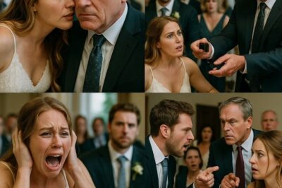 Durante la boda de mi hijo, su novia se inclinó hacia mí y me susurró al oído, “Cómpranos una casa o le diré a todo el mundo que estoy embarazada de tu hijo.” Me levanté con calma, metí la mano en el bolsillo y le entregué un pequeño regalo. Ella empezó a gritar. Esperaba dinero para una vida de lujo, pero lo que recibió fue una dulce venganza.