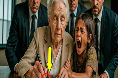 “¡PARA, NO FIRMES! ¡ES UNA TRAMPA!”, gritó la Niña al RASGAR el TESTAMENTO de la Millonaria CIEGA…