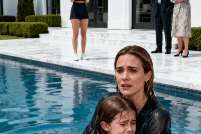 Mi hermana tiró a mi hijo de ocho años a la piscina para ver las vistas y mis padres me detuvieron riéndose, hasta que les dije: “Se les olvidó quién es el verdadero dueño de esta mansión”.