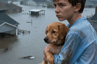 “Un dron capta a un niño aferrado a su perro en un tejado durante una inundación mortal en Texas; lo que sucedió después conmocionó a toda la nación…”