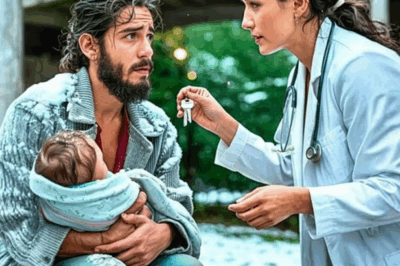 Una Doctora Vio a Un Viudo Joven Con un Bebé Viviendo Bajo un Puente en Pleno Invierno…