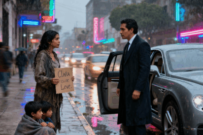 Un millonario se cruza con una mujer pidiendo limosna junto a sus dos hijos… y, al reconocer quién era, toma una decisión que deja a todos completamente en shock.