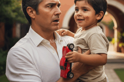 Un hombre millonario estaba por salir de casa cuando notó al hijo de la empleada doméstica… el parecido era tan evidente que se detuvo en seco. El niño lo miró fijamente y soltó una palabra que lo dejó helado: “¿Papá?”