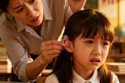 Maestra ve algo extraño en el oído de la niña sorda — tira, descubre la verdad cruel y llama al 911
