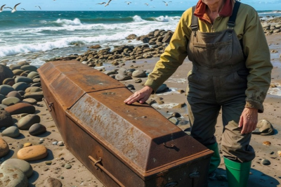 Pescadora Pobre Encuentra Un Ataúd En La Orilla, Y Su Contenido Le Cambia La Vida Para Siempre TA