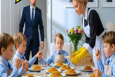 MILLONARIO LLEGA SIN AVISAR A LA HORA DEL ALMUERZO… Y NO PUEDE CREER LO QUE VE TA