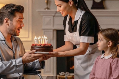 MILLONARIO EN SILLA DE RUEDAS ODIABA SU CUMPLEAÑOS—HASTA QUE EMPLEADA MADRE SOLTERA LLEGÓ CON PASTEL