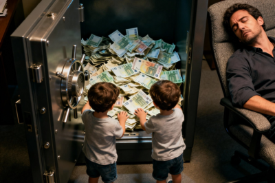 El JEFE se hace el dormido frente a los GEMELOS de la LIMPIADORA… y no puede creer lo que ve. ta