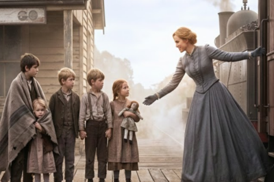 El tren dejó CINCO HUÉRFANOS en la estación… NADIE los quiso… hasta que una mujer ESTÉRIL…