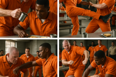 ACOSADOR DE PRISIÓN LE TIRAN CAFÉ CALIENTE A UN RECLUSO NEGRO NUEVO, SIN SABER QUE ES CAMPEÓN DE TAEKWONDO