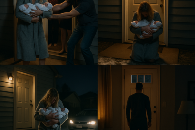 Un esposo y su familia la echaron a ella y a sus trillizos recién nacidos a medianoche, sin saber que su esposa era…