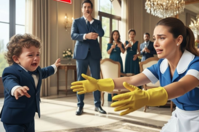 EL BEBÉ DEL MILLONARIO LLORÓ AL VER A LA EMPLEADA! SUS PRIMERAS PALABRAS DESTROZARON A TODOS