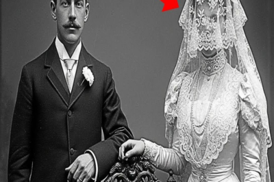 1904 portrait resurfaces — and historians pale as they enlarge the image of the bride ta