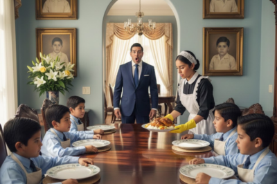 MILLONARIO LLEGA SIN AVISAR A LA HORA DEL ALMUERZO… Y NO PUEDE CREER LO QUE VE