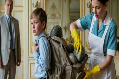 EL NIÑO SE CAÍA CON SU MOCHILA… HASTA QUE LA NIÑERA ABRIÓ EL FORRO Y VIO LA VERDAD