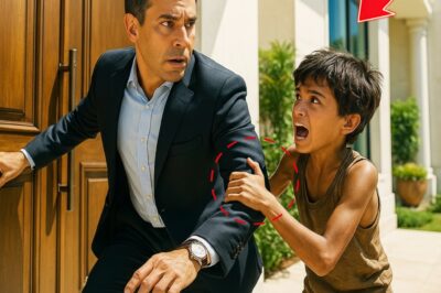 ha-“NO ENTRES A LA CASA, TU NOVIA TE TENDIÓ UNA TRAMPA” — GRITÓ EL NIÑO POBRE AL MILLONARIO…