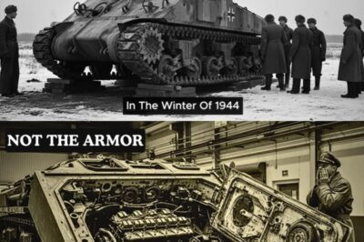 ha-Cuando los ingenieros alemanes abrieron un Sherman y encontraron el verdadero secreto.