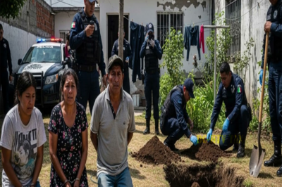 TN-Veracruz: Policía descubre cuerpos enterrados en el patio de una familia aparentemente normal…