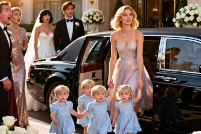 (nk)Él Planeó Humillarla Invitando a Su Ex Pobre a la Boda—Pero Ella Apareció en una Limusina, Acompañada de Sus Tres Hijos…