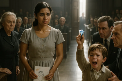 Acusada por el hombre al que sirvió, enfrentó el tribunal sola… pero el hijo del rico rompió el silencio.