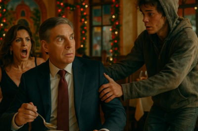 —¡DETÉNGASE, NO LO COMA! —exclamó, la voz temblorosa pero cargada de urgencia. El bullicio se apagó al instante.