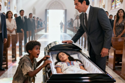 Un niño de la calle irrumpió en la ceremonia fúnebre gritando: “¡No la entierren, su hija está viva!”. Lo que reveló después dejó al millonario sin aliento.