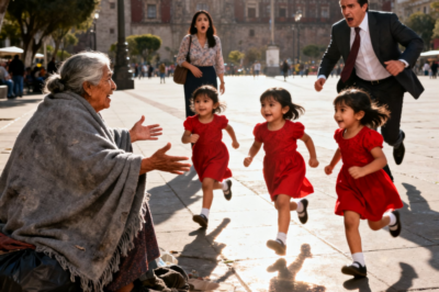 El millonario había perdido toda esperanza para sus trillizas ciegas… hasta que una mendiga transformó sus vidas.