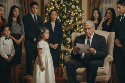 Mi hija abrió su regalo de Navidad y encontró que no había nada dentro — solo una caja vacía. Mi padre se rió y dijo que los niños como ella no merecían regalos.