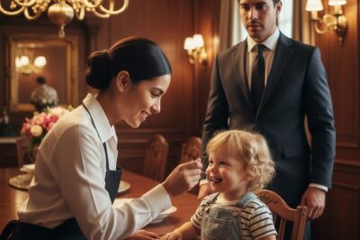 EL MILLONARIO VIUDO JURÓ NO AMAR MÁS, HASTA QUE VIO A UNA MESERA CUIDANDO A SU HIJA COMO UNA MADRE mxc