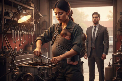 Nueve Expertos Rechazaron Reparar el Motor de su Bugatti de 3 Millones, Pero Cuando Entró en mi Humilde Taller y Me Vio Con Mi Bebé en Brazos, Ocurrió el Milagro que Nadie Esperaba.