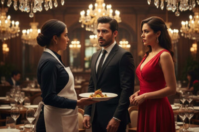 UN MILLONARIO ENTRA AL RESTAURANTE… Y SE QUEDA HELADO AL VER SU EXESPOSA EMBARAZADA, SIRVIENDO MESAS